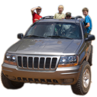 Jeep mit Family