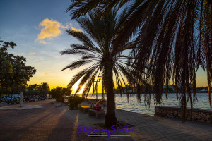 Karibischer Sonnenuntergang auf Curacao