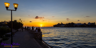 Caribbean sunset in Willemstad