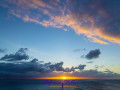 Sonnenuntergang vor Aruba