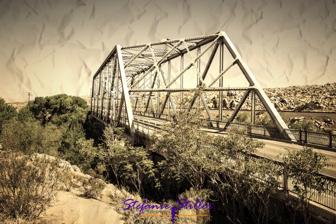 Alte Stahlbrücke auf der Route 66