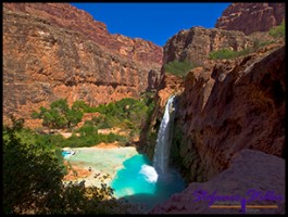 Havasu Falls von oben Havasu Falls von oben