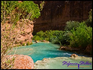Abfluss der Havasu Falls Abfluss der Havasu Falls