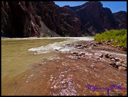 Confluence Bright Angel Creek und Colorado Confluence Bright Angel Creek und Colorado