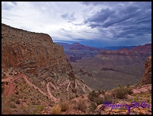 Abstieg über South Kaibab Trail Abstieg über South Kaibab Trail