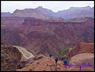 Abstieg über South Kaibab Trail Abstieg über South Kaibab Trail