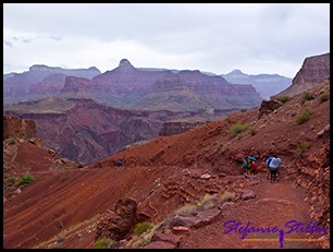 Abstieg über South Kaibab Trail Abstieg über South Kaibab Trail
